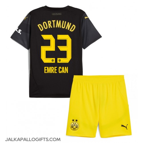 Borussia Dortmund Emre Can #23 Vieras Peliasu Lasten 2024-25 Lyhythihainen (+ Lyhyet housut)